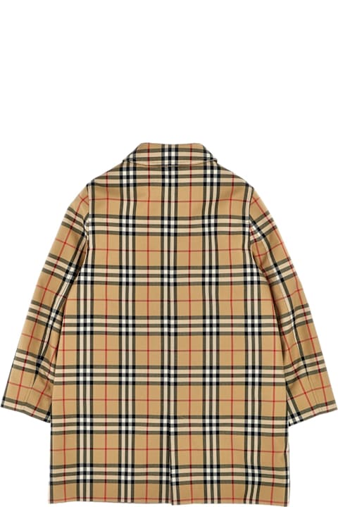 Fashion for Boys Burberry House-check Reversible Long-sleeved Coat