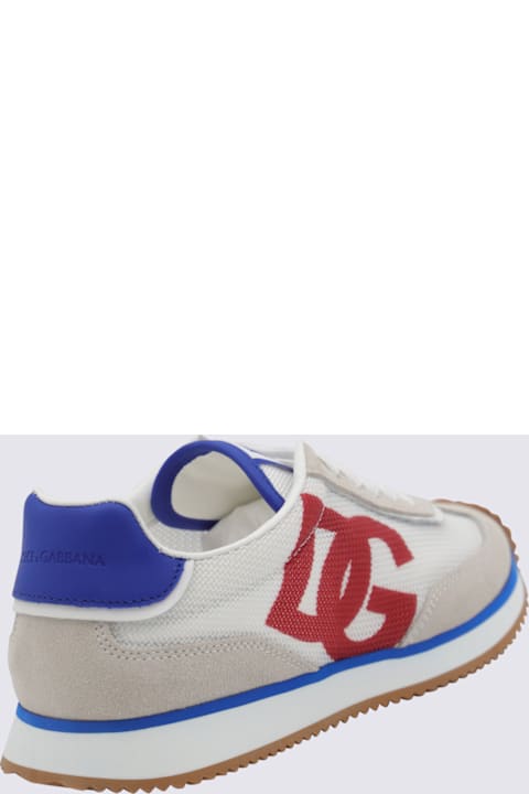 Fashion for Men Dolce & Gabbana White And Blue Sneakers