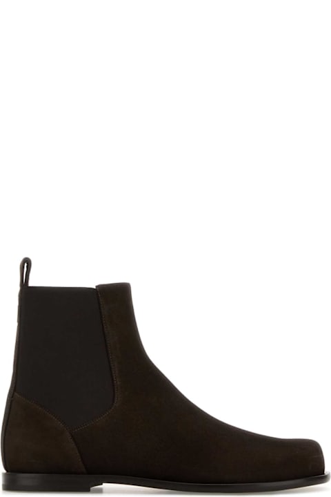Homeware Fendi Brown Suede Chelsea Ankle Boots