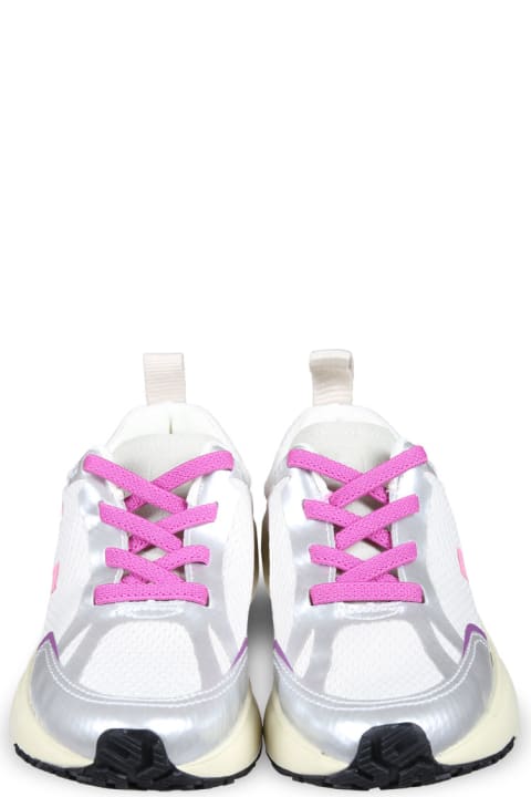 Homeware Veja Silver Sneakers For Girl With Logo