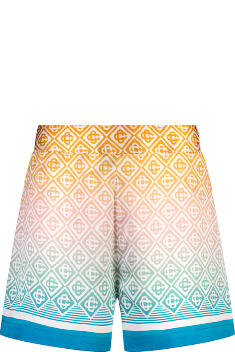 Casablanca Pants & Shorts for Women Casablanca Gradient Monogram Silk Shorts