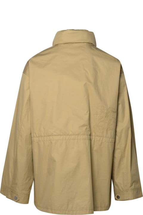メンズ Burberryのコート＆ジャケット Burberry Ekd-embroidered High-neck Jacket