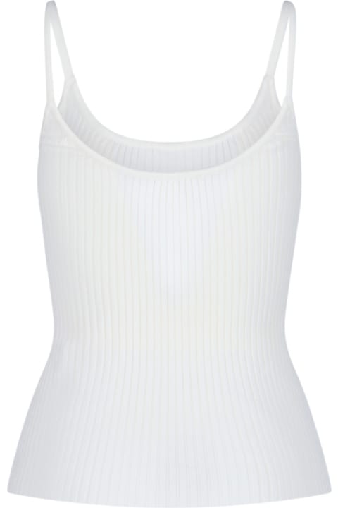 Courrèges Topwear for Women Courrèges Ribbed Logo Top