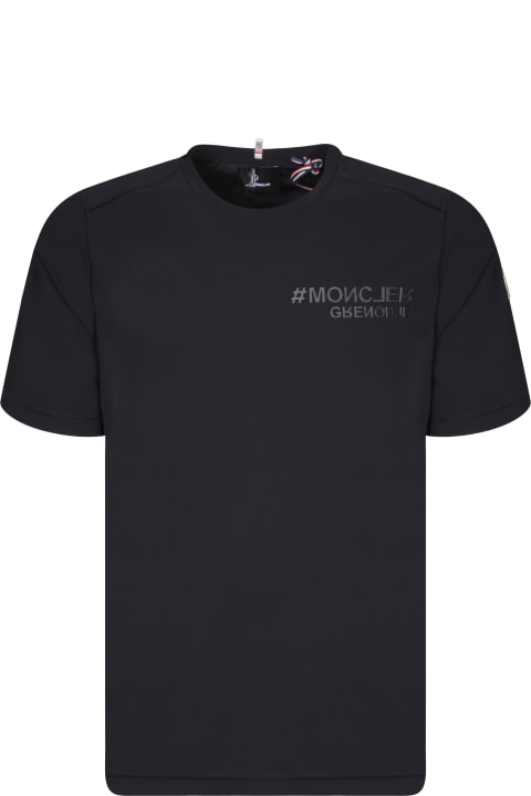 Topwear for Men Moncler Grenoble Basic Black T-shirt