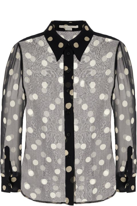 Stella McCartney Topwear for Women Stella McCartney Polka Dot Printed Semi-sheer Shirt