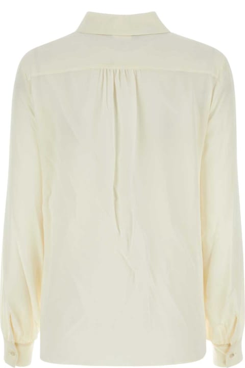 Weekend Max Mara Topwear for Women Weekend Max Mara White Silk Esopo Shirt