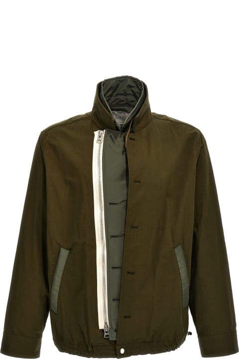 Sacai Coats & Jackets for Men Sacai Nylon Insert Jacket