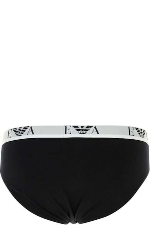 Homeware Emporio Armani Underwear Black Stretch Cotton Brief Set