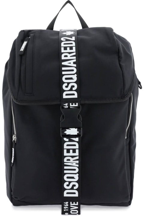 Dsquared2 Backpacks for Men Dsquared2 Made With Love Buckled Backpack