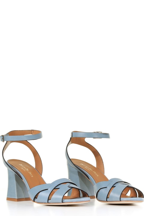 Leather Sandal With Ankle Strap