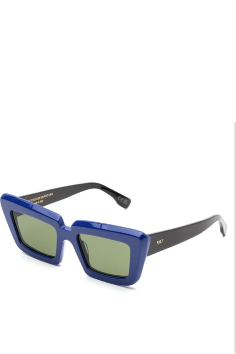 ウィメンズ RETROSUPERFUTUREのアイウェア RETROSUPERFUTURE Coccodrillo Triphase Blue Sunglasses