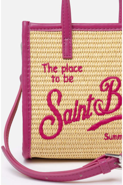 Homeware MC2 Saint Barth Beige Mini Vivian Straw Handbag
