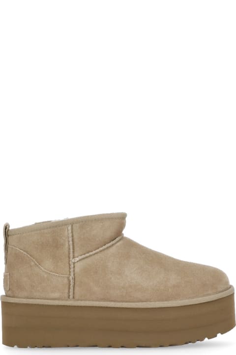 Wedges for Women UGG Classic Ultra Mini Platform Ankle Boots