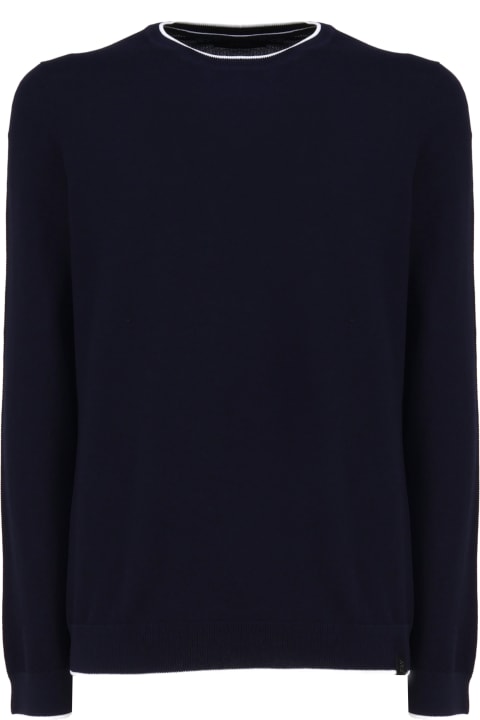 Fay Sweaters for Men Fay Cotton Sweater With Round Neck