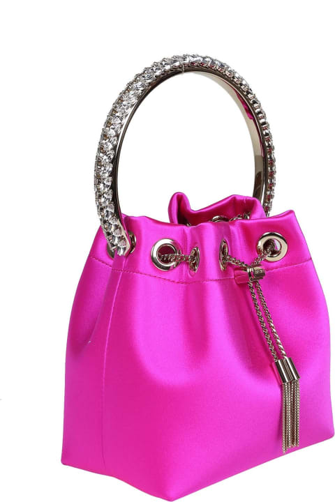 Homeware Jimmy Choo Bon Bon Bucket In Fuchsia Satin