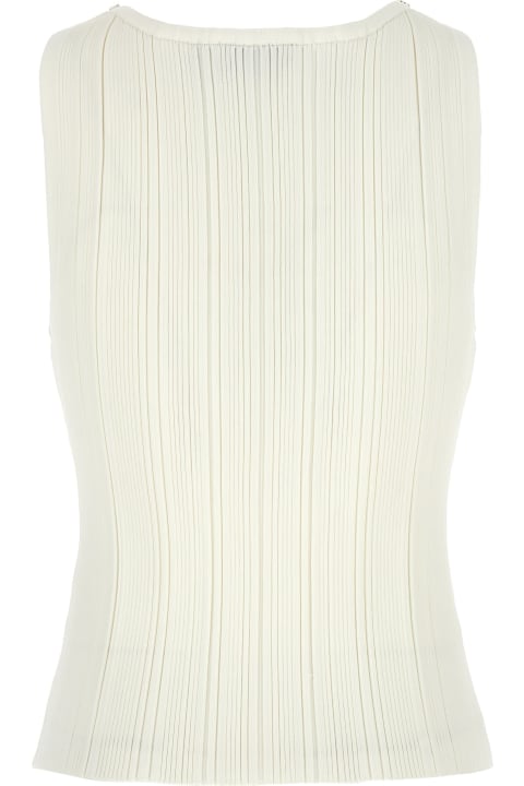self-portrait Topwear for Women self-portrait 'white Ribbed Knit' Top