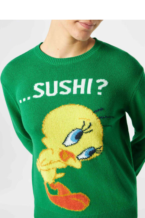 MC2 Saint Barth Clothing for Women MC2 Saint Barth Woman Sweater With Tweety Print | Warner Bros Special Edition