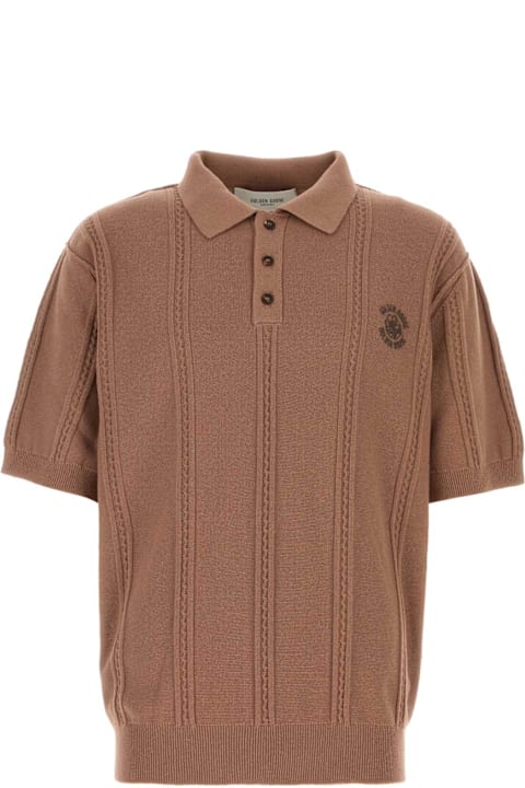 Homeware Golden Goose Dark Pink Cotton And Polyester Polo Shirt