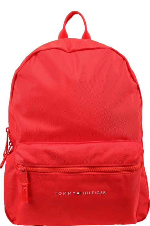 Tommy Hilfiger Accessories & Gifts for Boys Tommy Hilfiger Red Backpack For Kids With Logo