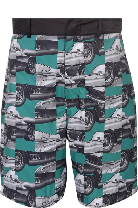 Ferrari Pants for Men Ferrari Patchwork Chino Shorts
