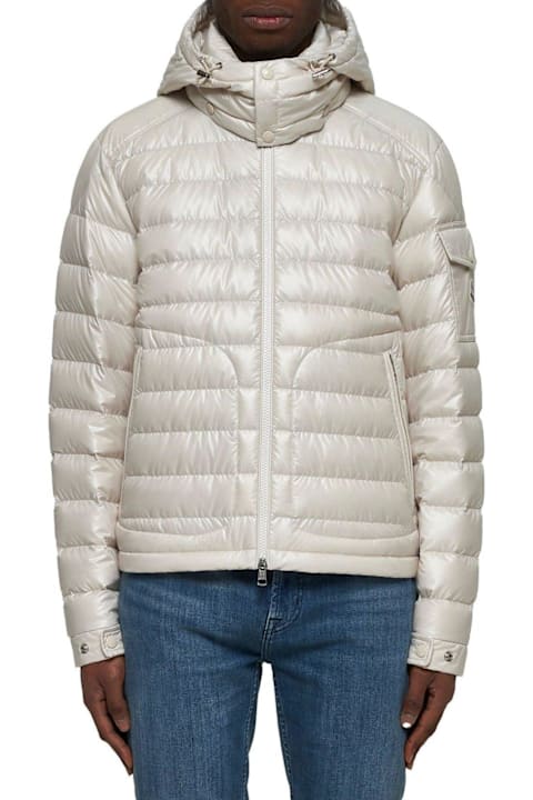 أدوات منزلية Moncler Lauros Logo Patch Zip-up Hooded Jacket