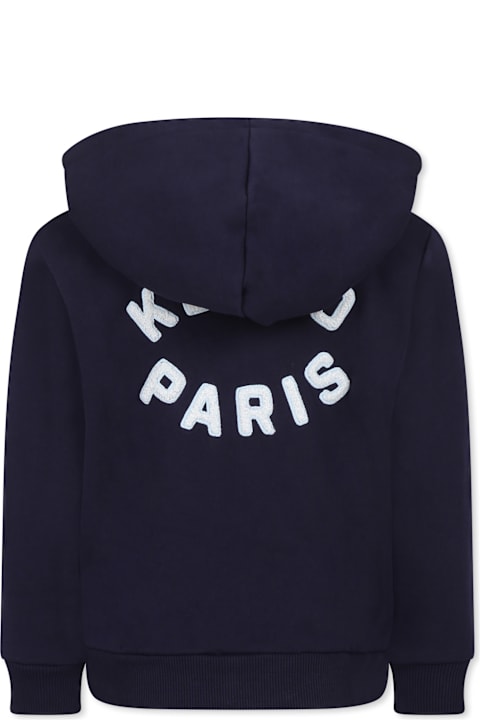 Homeware Kenzo Kids Blue Sweatshirt For Kids With Logo