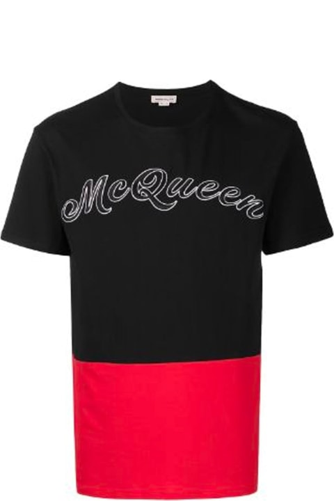 Alexander McQueen Topwear for Women Alexander McQueen Cotton Logo T-shirt