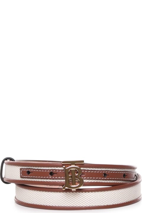 Belts for Women Burberry Tb Belt In Canvas And Leather