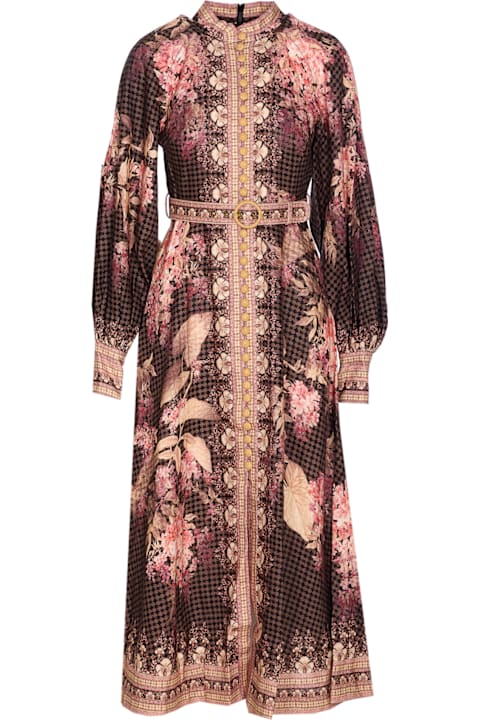 Zimmermann for Women Zimmermann Illuminate Buttoned Midi Dress