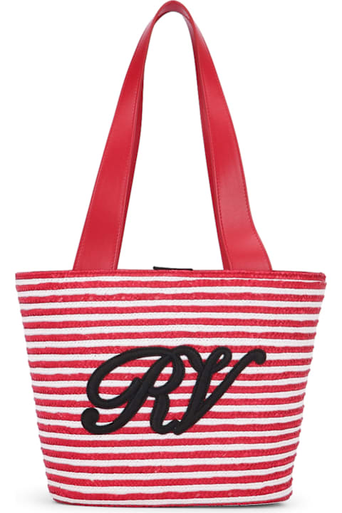 Roger Vivier for Kids Roger Vivier Rv Straw Panier Small