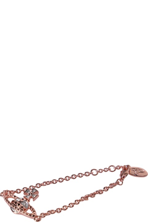 Jewelry for Women Vivienne Westwood Mayfair Bas Relief Gold/pink Bracelet