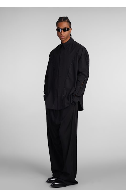 Mugler Shirts for Men Mugler Shirt In Black Cotton