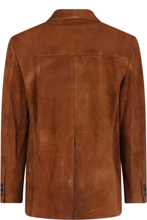 Tonywack for Men Tonywack Single-breasted Suede Jacket