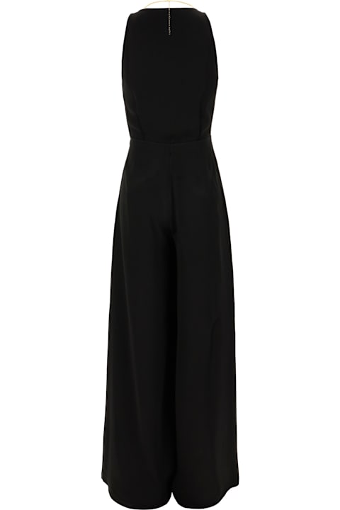 Jumpsuits for Women Elisabetta Franchi Black Acetate Blend Jumpsuit