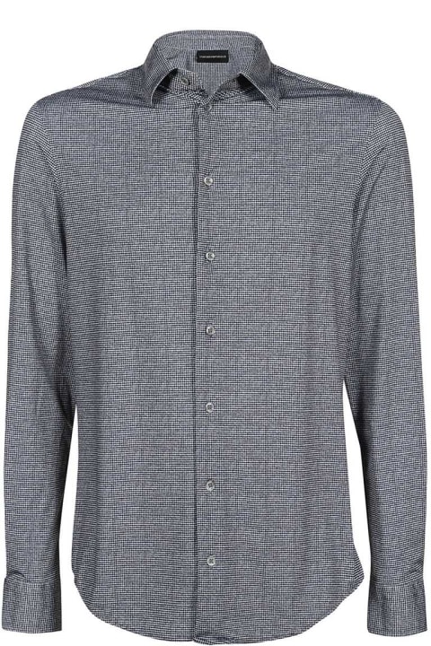 メンズ Emporio Armaniのシャツ Emporio Armani Long Sleeve Cotton Shirt