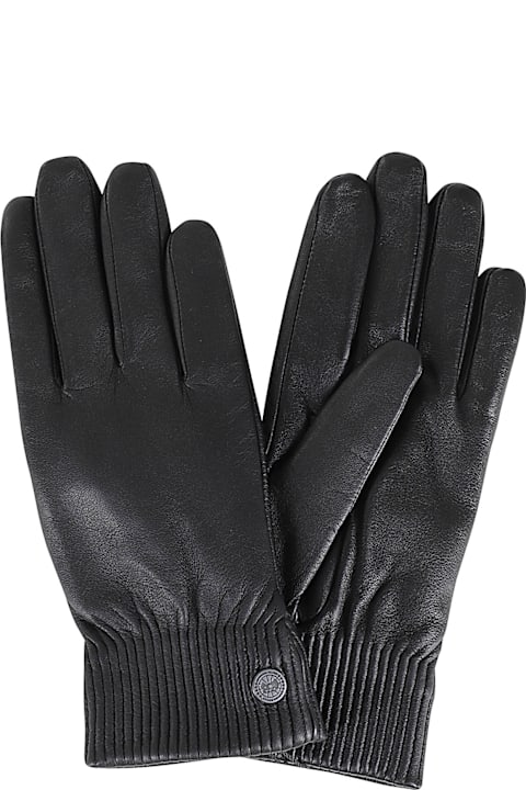 Canada Goose قفازات لـ السيدات Canada Goose Leather Rib Luxe Glove