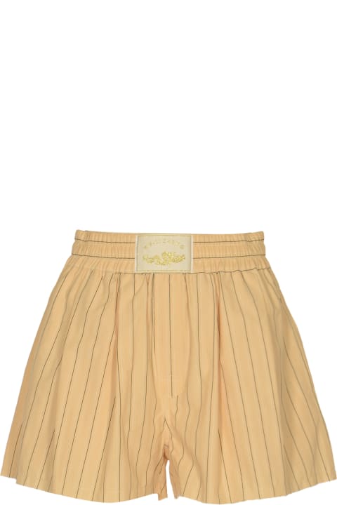 Weili Zheng Pants & Shorts for Women Weili Zheng Pinstriped Boxer Shorts