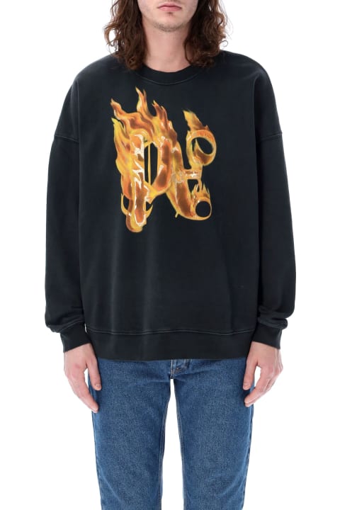 Fashion for Men Palm Angels Burning Monogram Sweatshirt