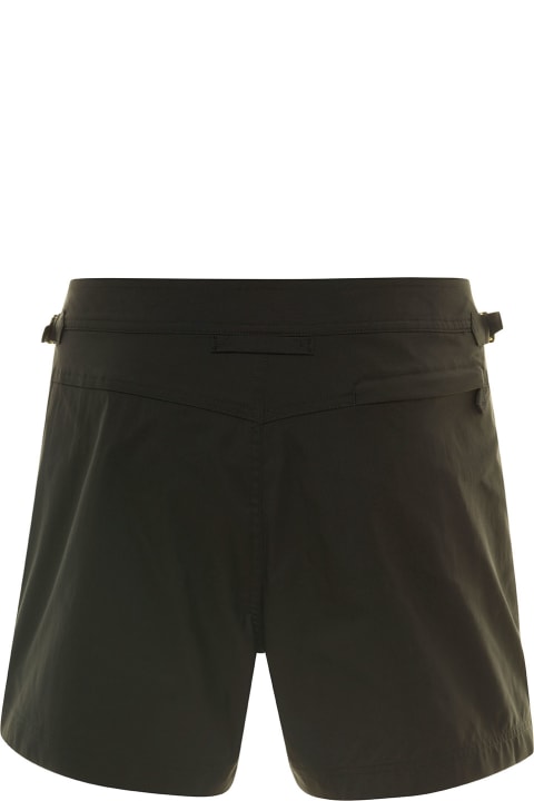 Tom Ford Swimwear for Men Tom Ford Black Swimsuit With Buckle On The Front