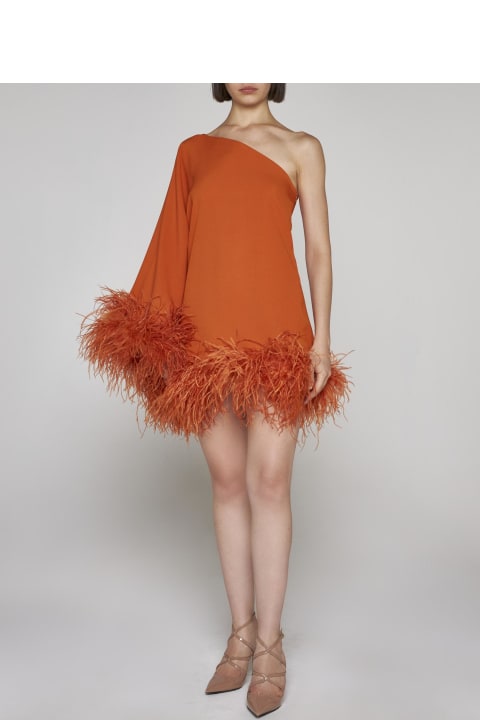 Ubud Feathered Viscose-blend Dress