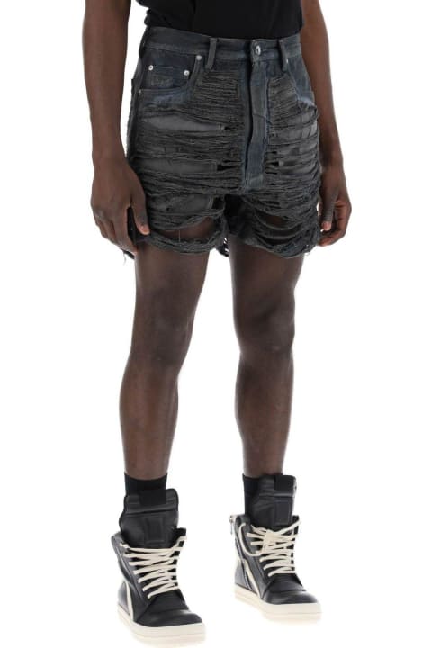 DRKSHDW for Men DRKSHDW Geth Cut-off Distressed Shorts