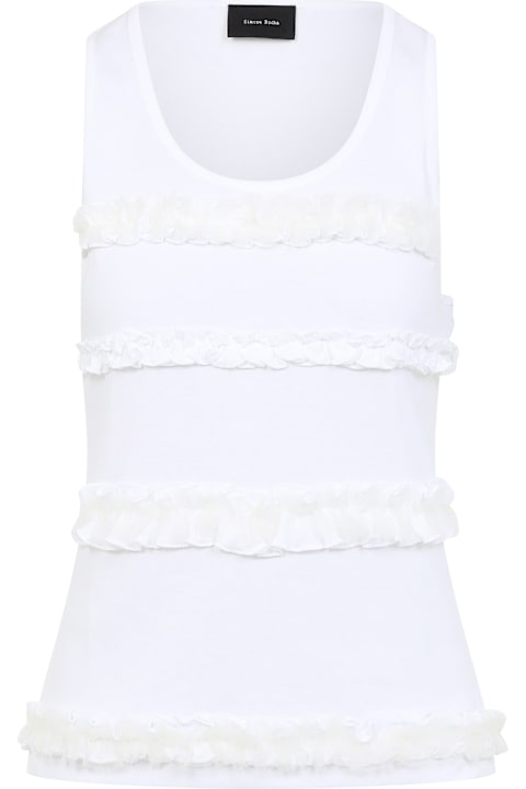 Simone Rocha for Women Simone Rocha Fitted Ruffle Frill Tank Top