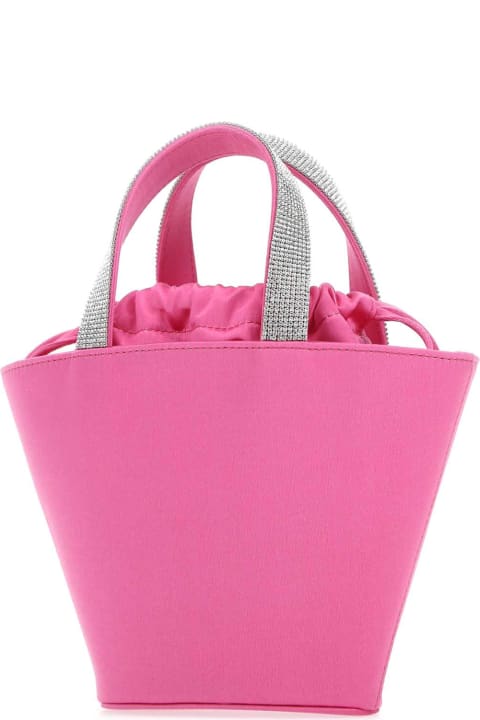 Homeware Amina Muaddi Fuchsia Satin Rih Handbag