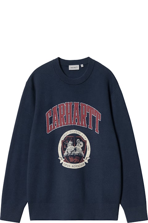 Carhartt سترات لـ القسم الرجالي Carhartt Library College Sweater