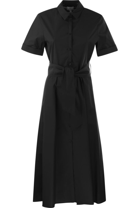 Woolrich for Women Woolrich Black Cotton Shirt Dress