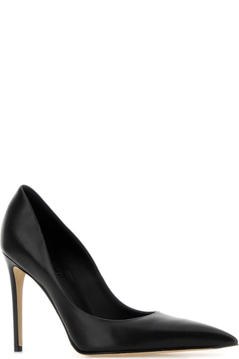 Alexander McQueen Black Leather Pumps