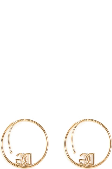 Dolce & Gabbana Earrings for Women Dolce & Gabbana Logo And Rhinestone Ear Cuff Earrings
