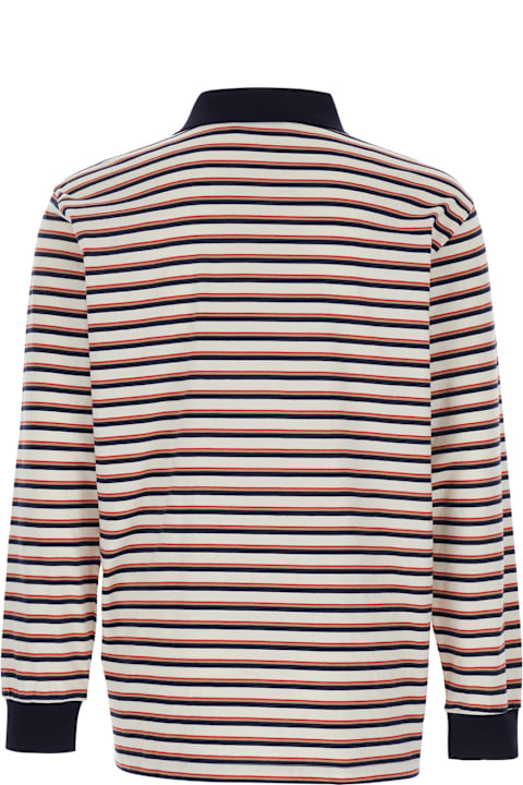 Dunst for Kids Dunst Multicolor Polo Shirt With All-over Striped Motif And Logo Embroidered On The Front In Cotton Man