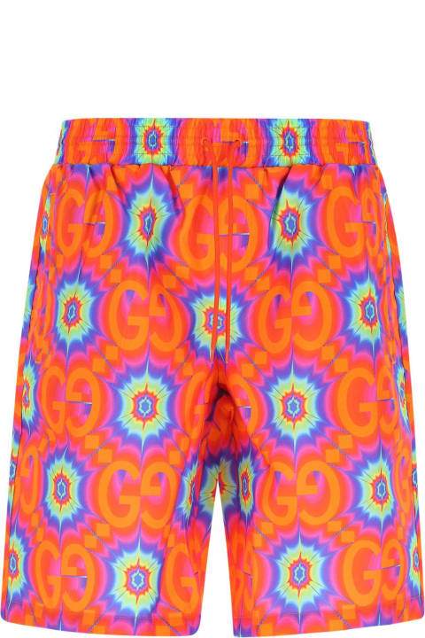 Fashion for Men Gucci Printed Nylon Swimming Shorts
