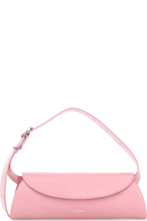 インテリア Jil Sander Pink Leather Small Cannolo Crossbody Bag